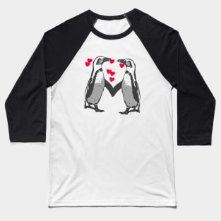 African Penguin Valentines Baseball T-Shirt